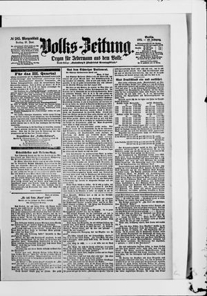 Volks-Zeitung vom 21.06.1901