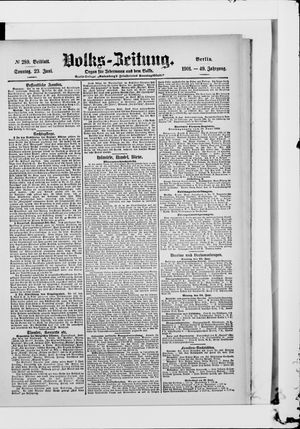 Volks-Zeitung vom 23.06.1901