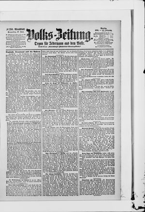Volks-Zeitung vom 27.06.1901