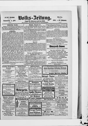 Volks-Zeitung vom 04.07.1901