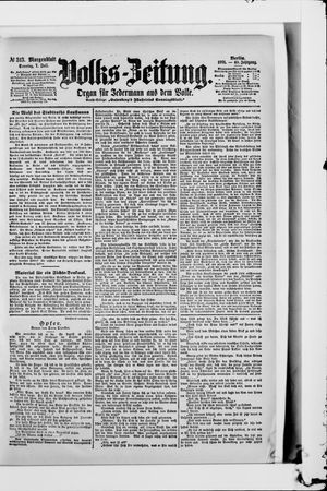 Volks-Zeitung vom 07.07.1901