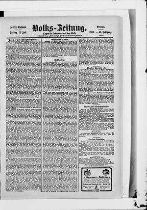 Volks-Zeitung vom 12.07.1901