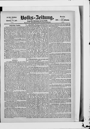Volks-Zeitung vom 14.07.1901