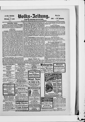 Volks-Zeitung vom 17.07.1901
