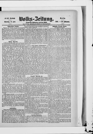 Volks-Zeitung vom 21.07.1901