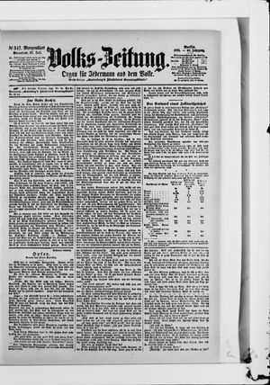 Volks-Zeitung vom 27.07.1901