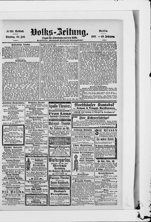 Volks-Zeitung vom 30.07.1901