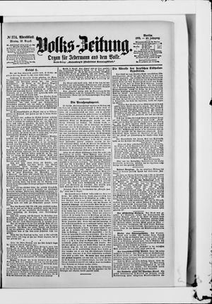 Volks-Zeitung vom 12.08.1901