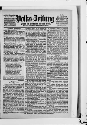 Volks-Zeitung vom 13.08.1901