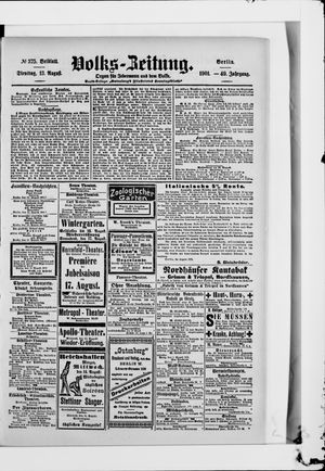 Volks-Zeitung vom 13.08.1901