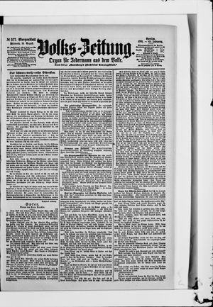 Volks-Zeitung vom 14.08.1901