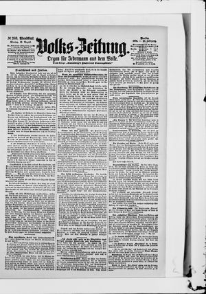 Volks-Zeitung vom 19.08.1901