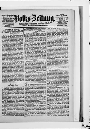 Volks-Zeitung vom 23.08.1901