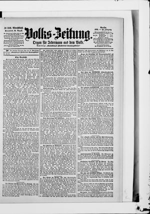 Volks-Zeitung on Aug 24, 1901