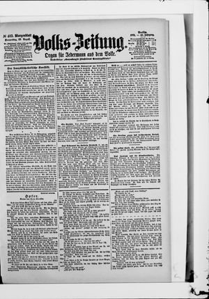 Volks-Zeitung vom 29.08.1901