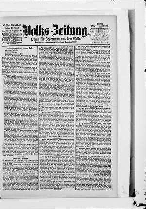 Volks-Zeitung vom 30.08.1901