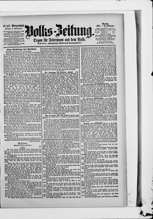 Volks-Zeitung vom 06.09.1901