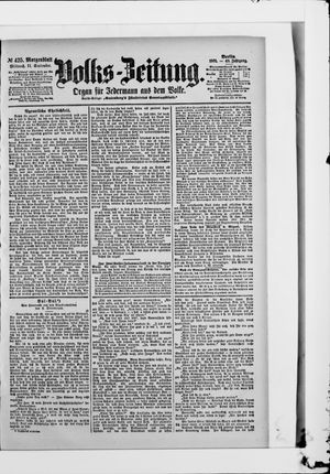Volks-Zeitung vom 11.09.1901