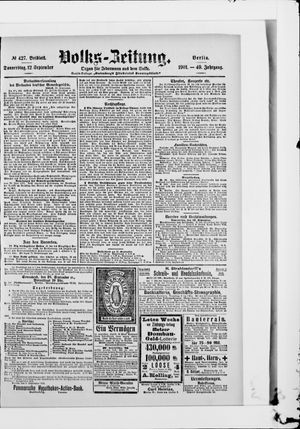 Volks-Zeitung vom 12.09.1901