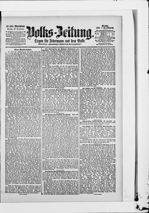 Volks-Zeitung vom 13.09.1901