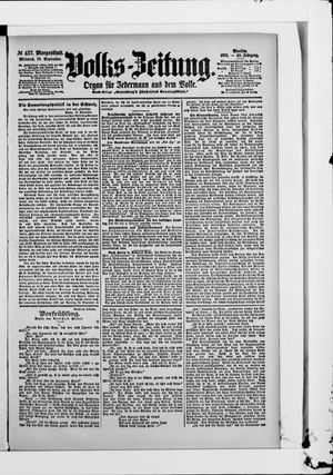 Volks-Zeitung vom 18.09.1901