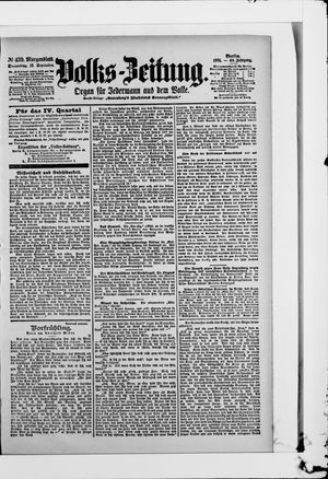 Volks-Zeitung vom 19.09.1901
