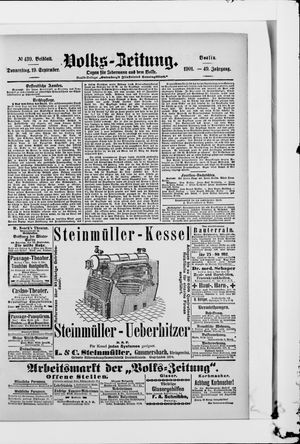 Volks-Zeitung vom 19.09.1901