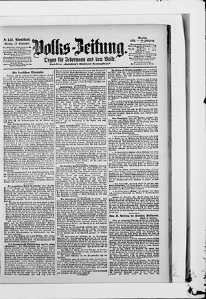 Volks-Zeitung vom 23.09.1901