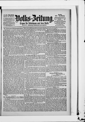 Volks-Zeitung vom 25.09.1901