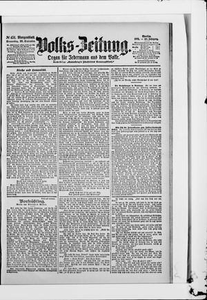 Volks-Zeitung vom 26.09.1901