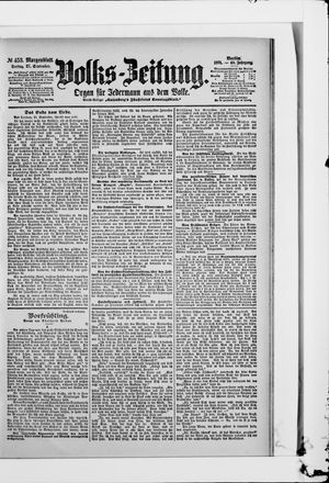 Volks-Zeitung vom 27.09.1901