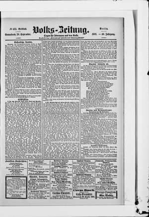 Volks-Zeitung vom 28.09.1901