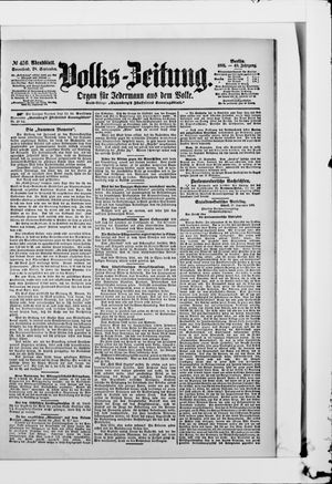 Volks-Zeitung vom 28.09.1901