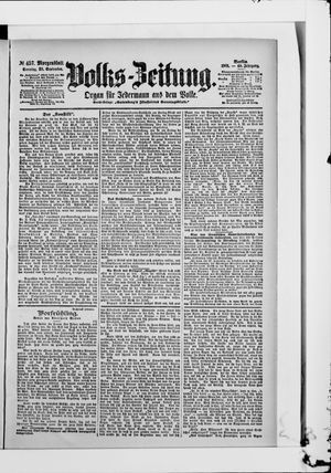 Volks-Zeitung vom 29.09.1901