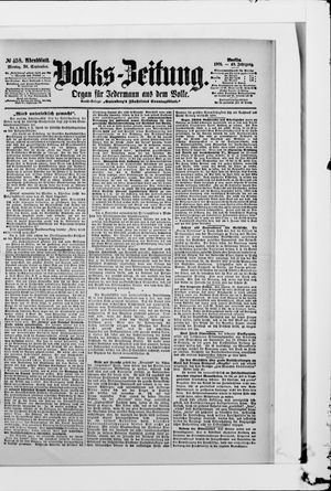 Volks-Zeitung vom 30.09.1901