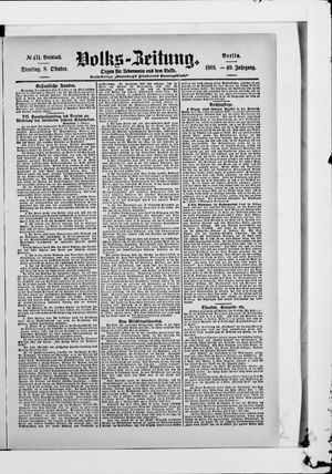 Volks-Zeitung vom 08.10.1901