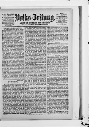 Volks-Zeitung vom 09.10.1901