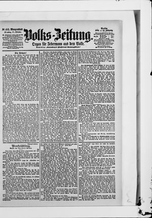 Volks-Zeitung vom 15.10.1901