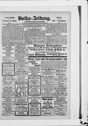 Volks-Zeitung vom 17.10.1901