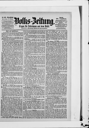 Volks-Zeitung vom 17.10.1901