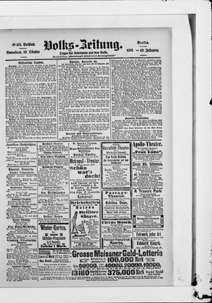 Volks-Zeitung vom 19.10.1901