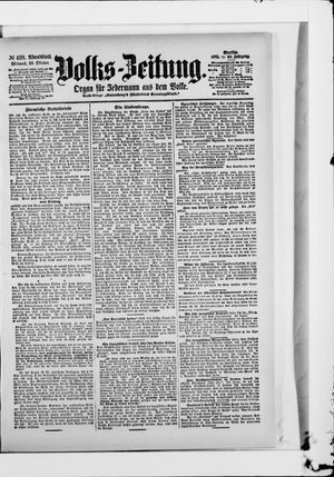 Volks-Zeitung on Oct 23, 1901
