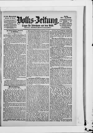 Volks-Zeitung vom 30.10.1901