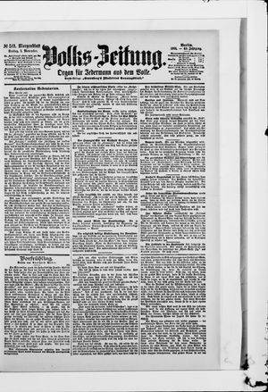 Volks-Zeitung vom 01.11.1901