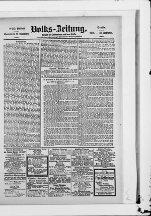 Volks-Zeitung vom 02.11.1901