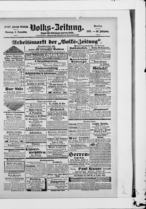 Volks-Zeitung vom 03.11.1901