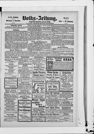 Volks-Zeitung vom 06.11.1901