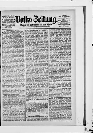 Volks-Zeitung vom 11.11.1901