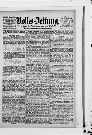 Volks-Zeitung vom 16.11.1901