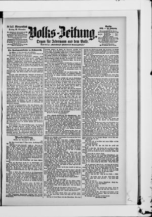 Volks-Zeitung vom 22.11.1901